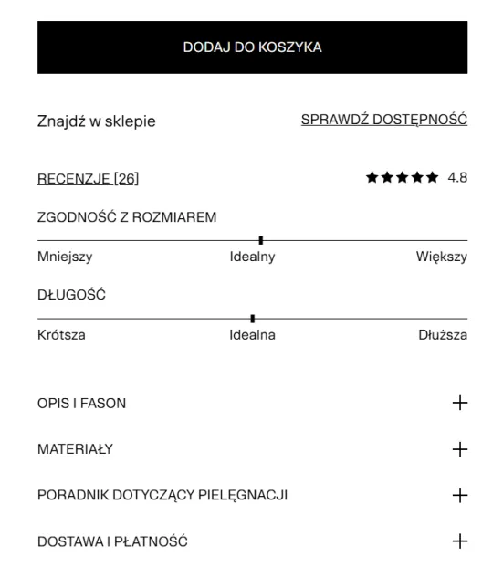 Opis produktu w sklepie
