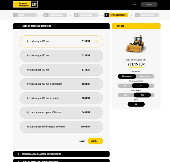Konfigurator produktów Bergerat Monnoyeur