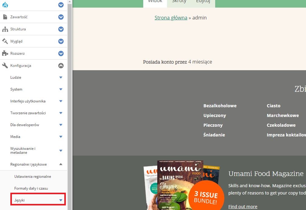Konfiguracja języków na Drupalu Konfiguracja języków na Drupalu