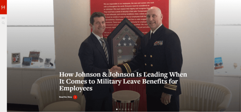 Strona marki Johnson&Johnson Strona internetowa Johnson&Johnson na Drupalu