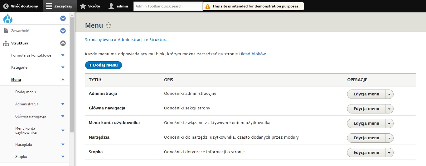Jak zarządzać menu w Drupalu? Jak zarządzać menu w Drupalu?