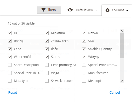 Jak ustawić filtry w Magento 2? Ustawianie filtrów w Magento 2